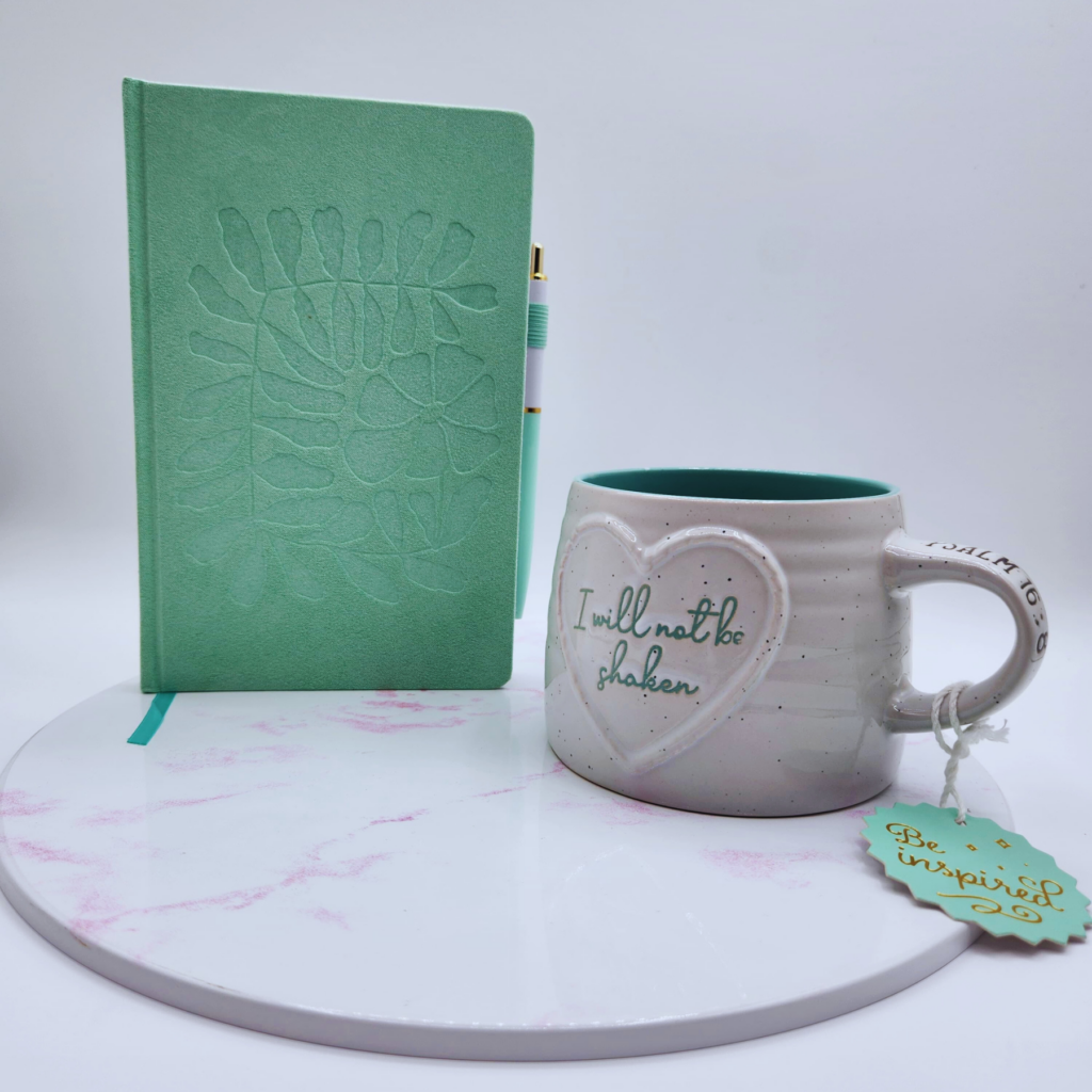 Christian Inspirational Mug and Notebook Gift Set